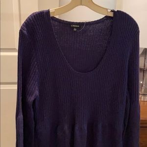 J. Peterman textured merino wool dress